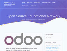 Tablet Screenshot of opensourceeducation.net